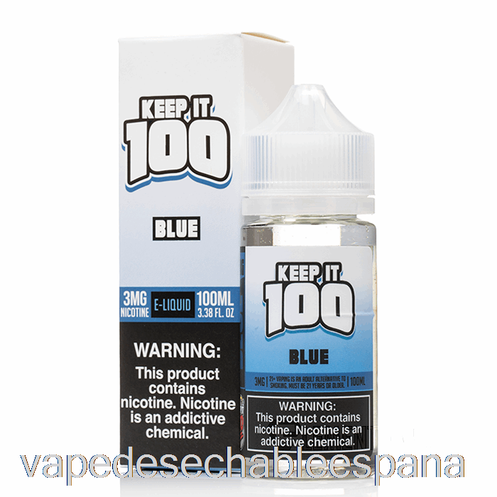 Vape Desechable España Azul - Keep It 100 E-liquido - 100ml 3mg